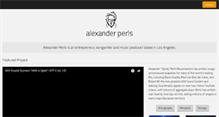 Desktop Screenshot of alexanderperls.com